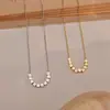 Colar Cubo de Açúcar Geométrico Minimalista 2026 Novo Estilo Popular Alto Padrão Luxo Leve Nicho Verão Versátil Corrente de Clavícula Corrente de Pescoço