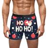 AliExpress Amazon Transfronterizo Regalo de Navidad Año Nuevo Ropa Interior para Hombre Seda de Leche Cintura Media Alta Elasticidad Alta Transpirables Pantalones Cortos