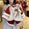 Traje de estilo nacional de niña Ningli, traje de Nochevieja 2025, nueva ropa de invierno, estilo extranjero de dos piezas para niña bebé, estilo de Año Nuevo