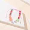 Pulsera de Oso Estilo Étnico Colorido Letra Arcilla Suave Hecha a Mano Cuerda Ajustable Joyería Transfronteriza Europea y Americana