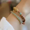 Pulsera de Sándalo con Aroma a Leche Natural Barbie Sandalwood para Mujer, Zakiram Jade Hetian Joyería Cultural de Alto Nivel Pulsera de Cuentas Budistas al por Mayor