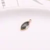 Ojo de Caballo borde de cobre cristal vidrio colgante accesorios para joyería diy conexión de doble colgante pendientes horquilla materiales de producción