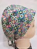 Gorro Quirúrgico Estampado para Mujer de Algodón Puro Gorro para Quirófano para Hombre Gorro Fino de Algodón para Quimioterapia Primavera y Verano Gorro para Estomatólogo Enfermera