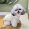 Ropa para Mascotas para Perros y Gatos, Nuevo Abrigo Grueso de Dos Piernas Otoño e Invierno para Cachorros, Teddy, Bichón, Pomerania, 26 Elegante Abrigo de Algodón Gris