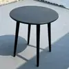 Juego de Plástico para Reuniones de Ocio al Aire Libre con Mesa Redonda Pequeña y Sillas para Balcón, Popular en Cafeterías de Té de Leche de Moda, Mesa de Comedor Simple para Uso al Aire Libre