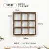 Estante para Juego de Té Estilo Chino Nuevo de Madera Maciza, Estante de Almacenamiento para Tetera y Tazas de Té de Madera de Paulownia Quemada, Estante de Rejilla Montado en la Pared