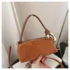 Bolso Tipo Boston de Gamuza Esmerilada de Alta Gama, Nuevo Bolso de Mano Versátil de Nicho, Bolso de Hombro Cruzado Casual
