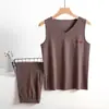 Chaleco Cálido de Otoño e Invierno para Hombre con Forro Polar Engrosado Parte Superior de Ropa Interior Chaleco sin Mangas para Ropa Interior de Mediana Edad
