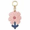 Pingente floral fresco, chaveiro estilo feminino, acessório de bolsa, pequeno acessório simples, disponível em estoque da fábrica de origem