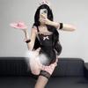 Lencería Sexy, Atuendo de Sirvienta Sexy Transparente de una Pieza, Ropa Sexy, Pijamas, Uniforme Qqny, Conjunto de Deseo Puro 2895