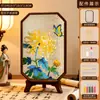 Materiais para Bandeja de Chá Esmaltada Cloisonné DIY Feita à Mão, Enfeites de Pintura Esmaltada Cloisonné, Presentes para Atividades de Team Building no Atacado