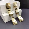¡Inteligente y Sexy! Pendientes Metálicos Irregulares Retro de Alta Gama con Estilo Fresco, Moda Única, Accesorios para Orejas Simples y Elegantes