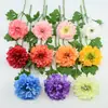 Flor de Loto con Rocío de Mil Posturas de Dos Cabezas Tallo Único Flor Artificial de Seda Flor Falsa Material de Flor para Bodas Marcador de Camino Arreglo Floral Decoración de Escritorio para el Hogar Arte Floral