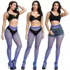 Medias de Rejilla Tendencia Celebridad de Internet Jeans Rasgados Malla Pequeña Malla Mediana Medias de Rejilla Jeans Medias para Mujer