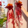 Cortina para Decoração de Quarto de Casamento Prendedores Coleção de Suprimentos para Casamento Pingente Dupla Felicidade de Casamento Decoração do Novo Quarto da Noiva