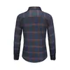 Camisa de Primavera y Otoño para Hombre Estilo Coreano Tendencia Casual Suelta Manga Larga Camisa Estilo Hong Kong Versátil Pareja Retro Chaqueta de Cuadros
