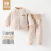 Conjunto de Ropa Interior Térmica Jq Baby, Ropa de Invierno Acolchada de Algodón para Niños, Chaqueta Gruesa de Algodón para Niños y Niñas, Conjunto de Invierno