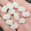 Jade Blanco Hotan de Xinjiang Jade de Bambú Cuentas Sueltas Jade Dorado Blanco Grasa de Cordero Jade de Seda Dorada Festival Passepartout Alto Accesorios de Joyería Cuentas