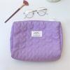 Saco de armazenamento acolchoado com tema de coelho MAY para travessia de fronteira, bolsa de cosméticos de grande capacidade, bolsa de mão, bolsa de higiene pessoal portátil para mulheres