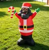 Decoración inflable de Santa Claus negro con forma de dibujos animados para Amazon transfronterizo, para decoración de césped interior y exterior