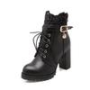 Botines de punta grande Hongyun 2017 nuevo tamaño 32-46 talla botines cortos JGB2017N83013