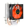 Disipador de calor de doble tubo de calor de cobre puro para CPU, ventilador silencioso, para escritorio