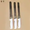 Cuchillo para pan de acero inoxidable con mango de plástico, cuchillo dentado para baguette, tostadas y pastel, hecho a medida para exportación transfronteriza