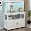 Gabinete para Colocar Acuario, Gabinete de Acuario de Múltiples Niveles, Gabinete Base, Base Metálica, Soporte de Hierro Forjado para Acuario, Acuario