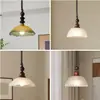 Candelabro de restaurante con un toque de alta gama, retro americano, estilo medieval francés, madera maciza y vidrio, candelabro de lujo ligero para comedor, barra de bar, mesa de comedor