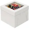 Caja Blanca para Pasteles con Ventana Amazon en Stock, Caja para Pasteles, Caja para Pan, Caja para Pastel de Cumpleaños, Caja de Empaque para Pasteles de Repostería