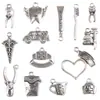 Serie Dental Transfronteriza de Aleación de Plata Antigua Colgantes Retro Hechos a Mano Accesorios de Joyería DIY Pulsera Creativa Collar
