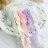 Banda Elástica de Encaje Plisado de Hongo Multicolor de Alta Calidad de 1 cm de Alto Banda Decorativa para el Cabello DIY Ropa de Bebé Encaje Elástico