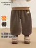 Pantalones de Forro Polar Kaka Panda para Niños Pantalones Deportivos de Otoño e Invierno para Niños Ropa de Invierno para Niñas Pantalones Largos de Invierno para Bebé