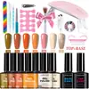 Set de Herramientas para Uñas Transfronterizo, Esmalte en Gel para Uñas, Lámpara para Uñas Artísticas, Accesorios para Uñas Artísticas, Pegatinas de Pedrería, Herramientas con Purpurina, Set Completo