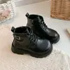 Botines tipo Martin para niña, colección otoño/invierno 2026, botines retro para niño, botines de estudiante, botines estilo británico para niños, botines de cuero para niño