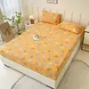 Sábana Bajera de Gasa de Doble Capa Amigable con la Piel, Cubre Cama Universal para Todas las Estaciones, Protector de Colchón Simple para Uso en Casa, Funda de Colchón Cepillada a Prueba de Polvo