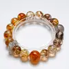 Momentos ElegantesPulsera de Cristal Amarillo Torre de Cristal Natural para Mujer, Diseño de Moda, Pulsera de Lujo Ligero al por Mayor