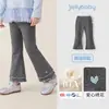 Leggings Infantis Jerry Outono Estilo Esportivo Calças Infantis Calças Longas para Bebês Calças Flare para Bebês com Renda