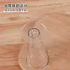 Taza medidora cónica de plástico con escala para el hogar 100 ml Resistente a altas temperaturas Taza triangular Material PP Taza medidora para té con leche Horneado