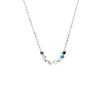 Plata Rota Varios Dos Collar Femenino Moda Clavícula Femenina Diseño Nicho Lujo Ligero 2024 Nuevo Explosiones Collar Joyería