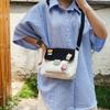 Bolso pequeño estilo coreano con diseño de chica de dibujos animados, estilo japonés, fresco, suave y elegante, bolso cruzado para estudiante.