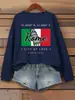 Sudadera con Estampado Rome City Love para Mujer, Cuello Redondo, Prendas Versátiles, Suéter de Otoño, Ajuste Holgado Casual
