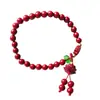 Pulsera Roja de Hilo del Año Zodiacal para Mujer, Pulsera de Cuentas Estilo Chino, Atrae Riqueza, Buena Suerte, Colgante de Seguridad, Calabaza, Joyería de Bolsa de la Suerte