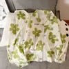 Nuevo conjunto de pijama de dos piezas para mujer estilo coreano de primavera y otoño, rayas blancas y negras vintage, cárdigan con cuello, manga larga, pantalón largo, conjunto casual para casa