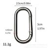 Aleación de Zinc Forma de U Forma de O Pista Gancho Rápido Hebilla Anillo de Conexión Abierto Gancho para Mochila Gancho Ovalado Accesorios para Colgar
