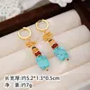 Pendientes de Perla Barroca Estilo Medieval, Pendientes de Lujo Ligero y Gama Alta, Pinzas para Orejas y Pendientes de Borla de Nicho Inspirados en el Diseño