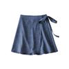 Nova Saia Feminina Floral Retrô Nova Saia Irregular Split Cintura Alta Sexy A- linha Saia Curta
