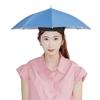 Sombrilla Plegable para Cabeza de Exterior con Aislamiento Plateado, Sombrero Paraguas Plegable para Niños y Adultos, Protección Solar y contra la Lluvia, Portátil