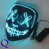 Máscara Luminosa El Frio Doméstica Amazon Máscara Led Halloween Carnaval Dança Formato V Horror Sangrento Fantasma