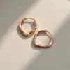 Minimalistas Brazaletes para Oreja Estilo Ol Hechos de Plata S925, Versátiles y Discretos para el Uso Diario, Simples y Lineales con Forma de Diamante Lisa